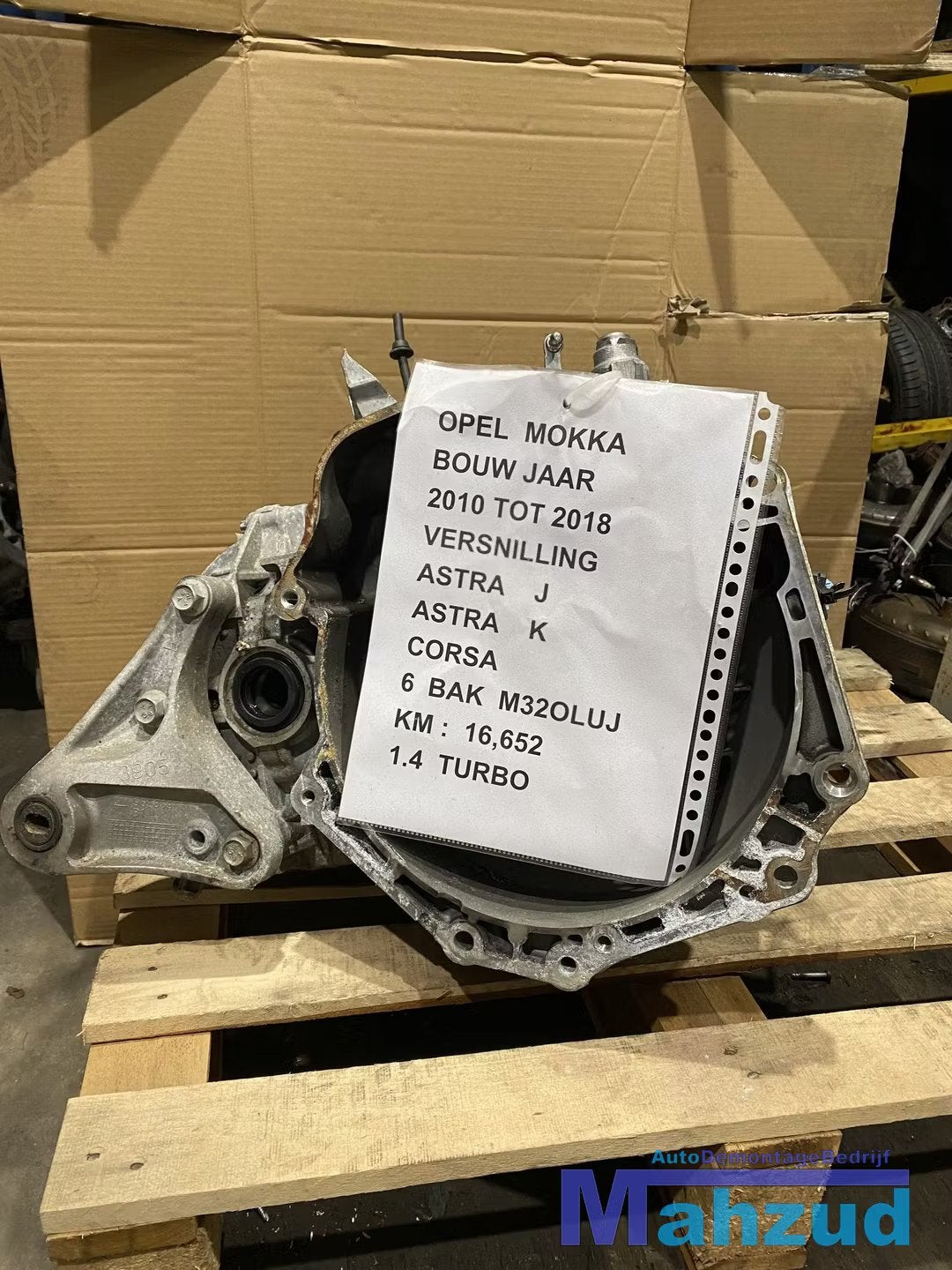 OPEL MOKKA ZAFIRA CORSA 1.4 1.6 VERSNELLINGSBAK M32OLUJ M32, Opel Automobile GmbH, Opel, Bahnhofsplatz 1
65423  Russelsheim am Main, DE