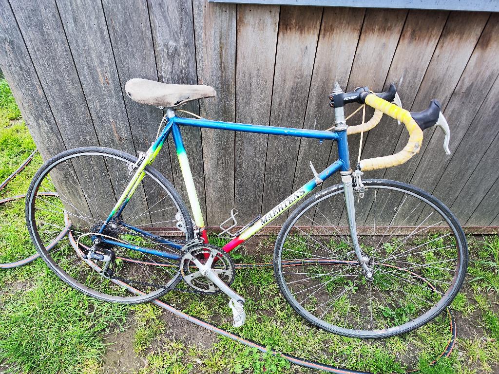 Oude koersfiets Maertens, Gebruikt, 10 tot 15 versnellingen, Velgrem, 53 tot 57 cm