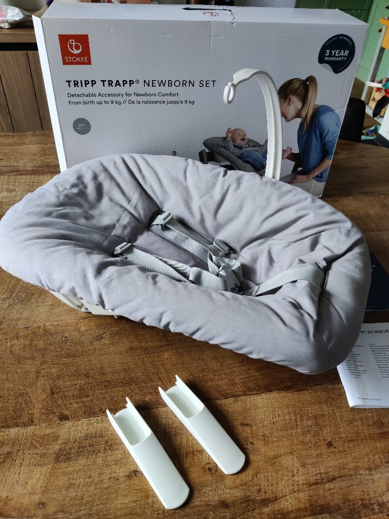 Tripp trapp newborn set, Kinderen en Baby's, Kinderstoelen, Ophalen, Zo goed als nieuw, Hangstoel, Aanschuifbaar