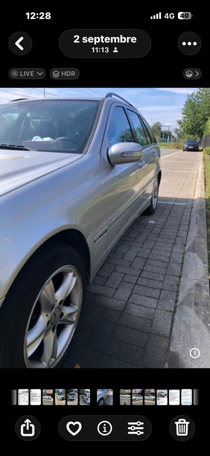 Mercedes C200 a vendre, Auto's, Automaat, Stof, Zwart, 5 deurs