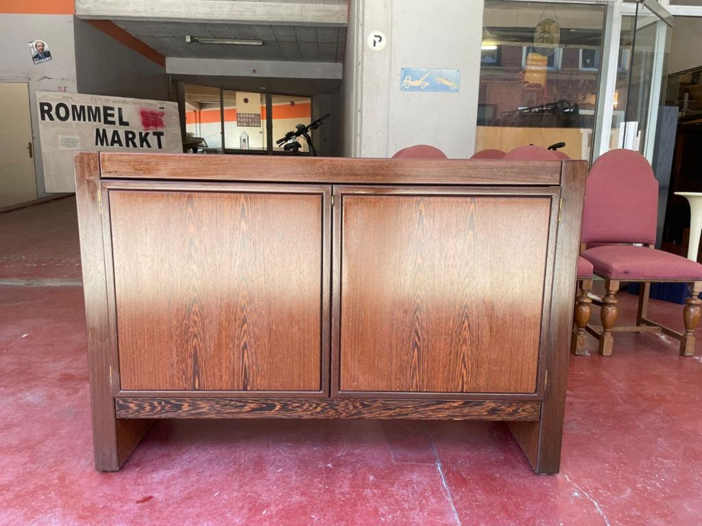 Rare vintage Vandenberghe Pauvers kast in wengé, Ophalen