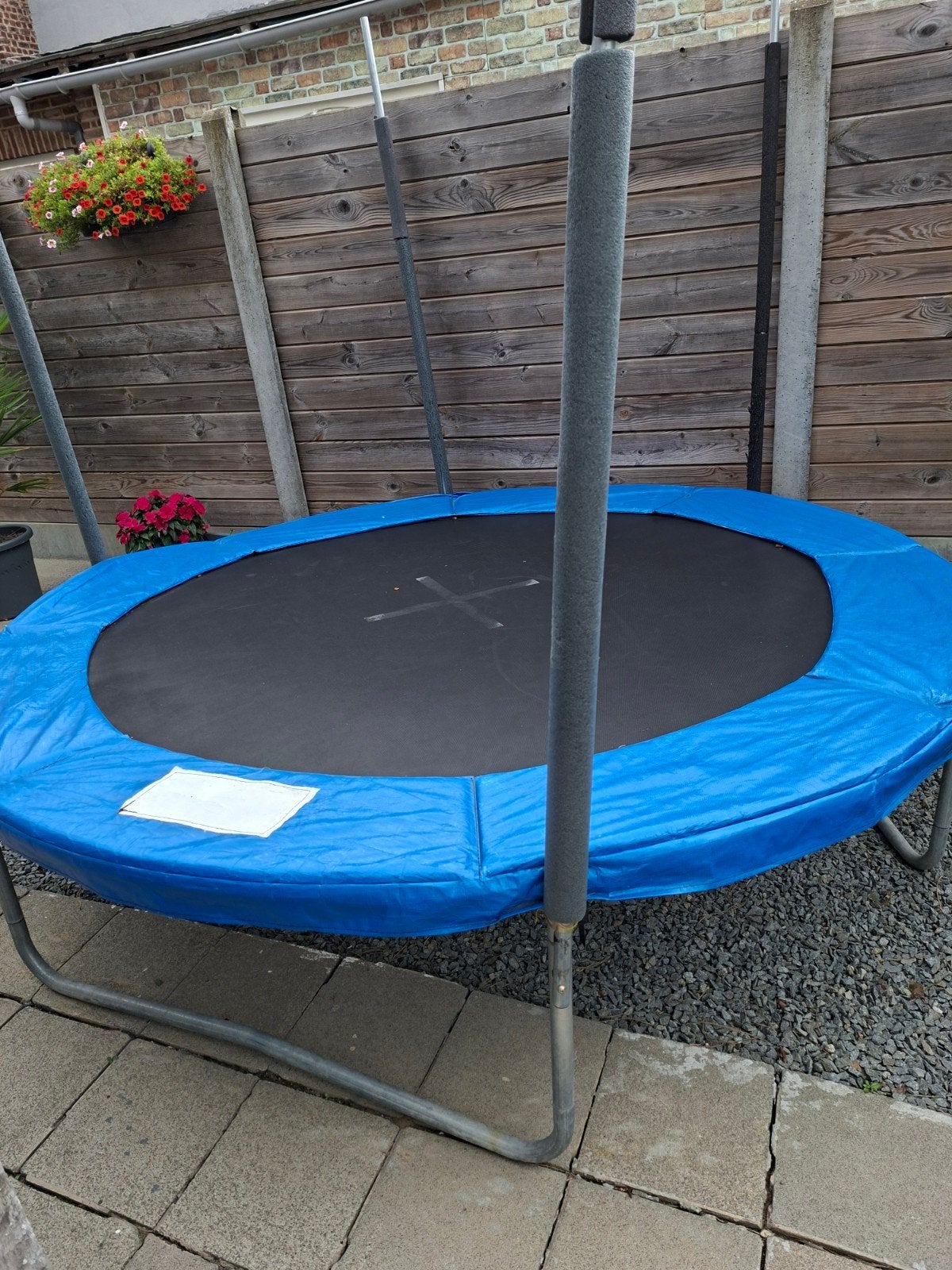 Trampoline met vangnet, Ophalen, Gebruikt