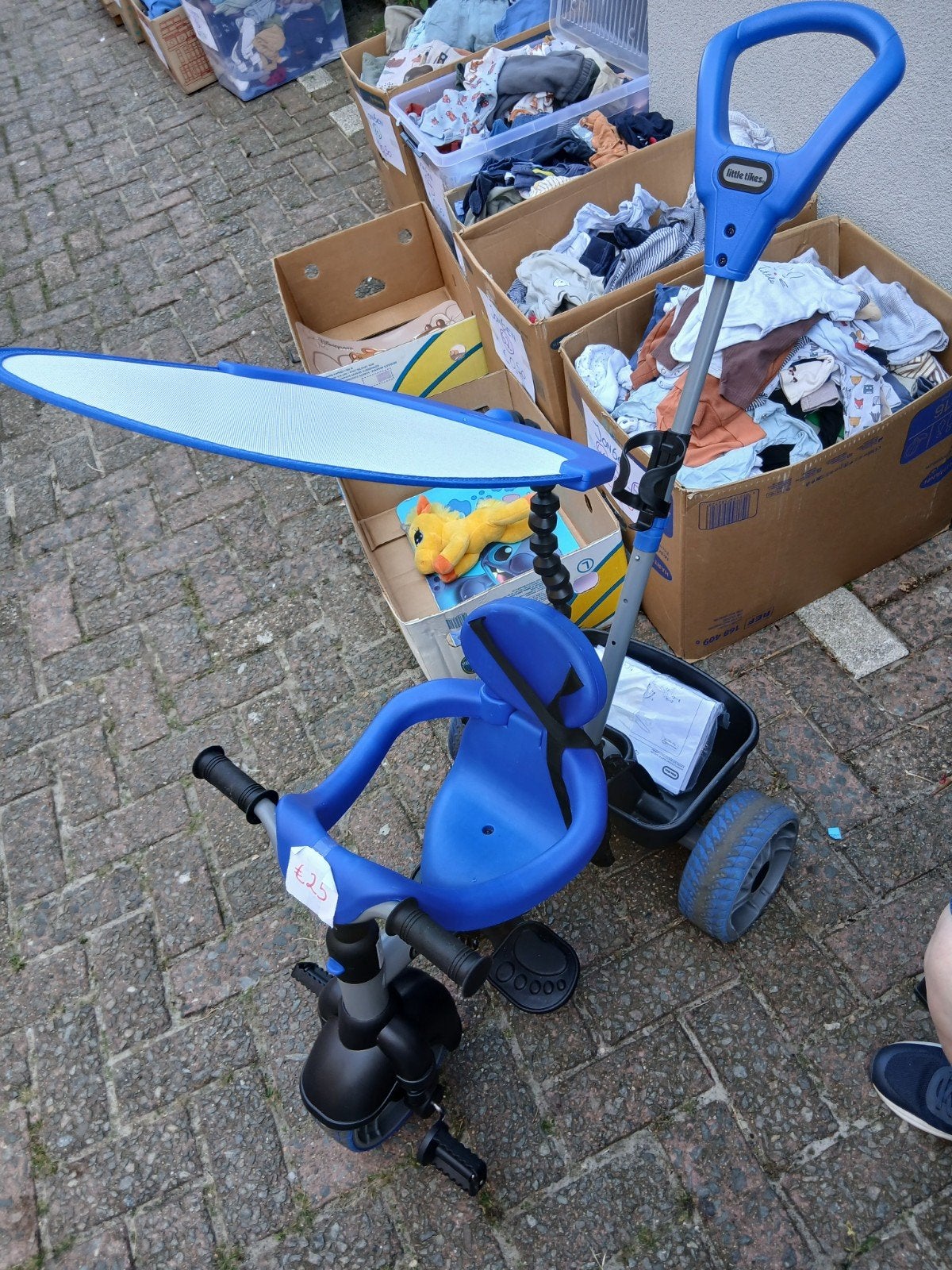 Kinderfiets, Ophalen