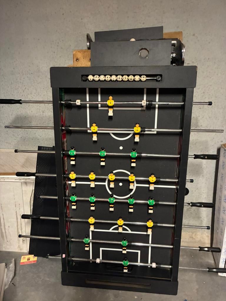 Kickertafel, Ophalen, Gebruikt