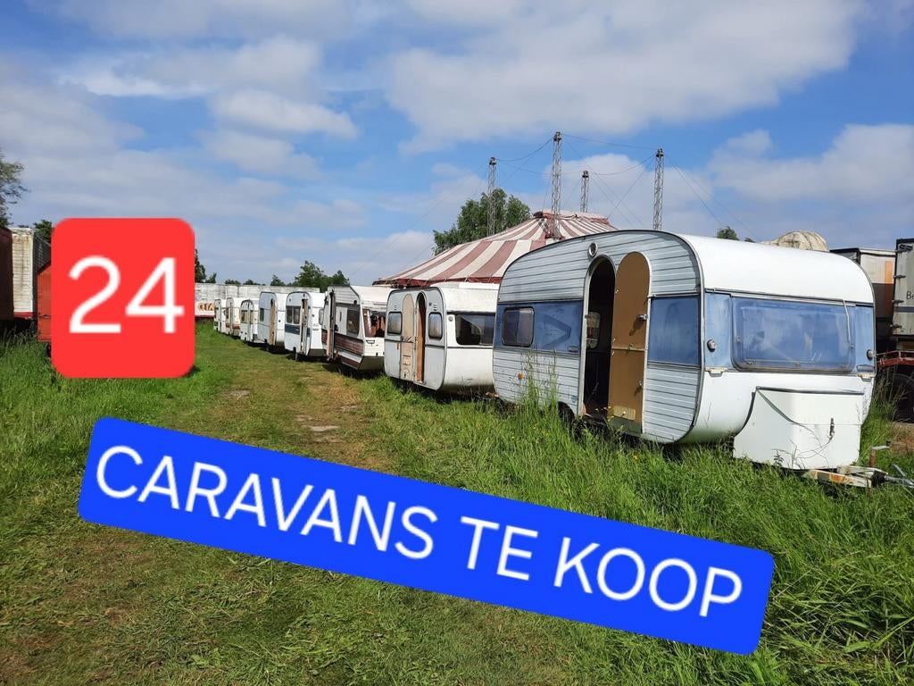 24 caravan 750kg werfkeet foodtruck woonwagen pipowagen bouw, Caravans en Kamperen, Caravans, Bedrijf, Ophalen