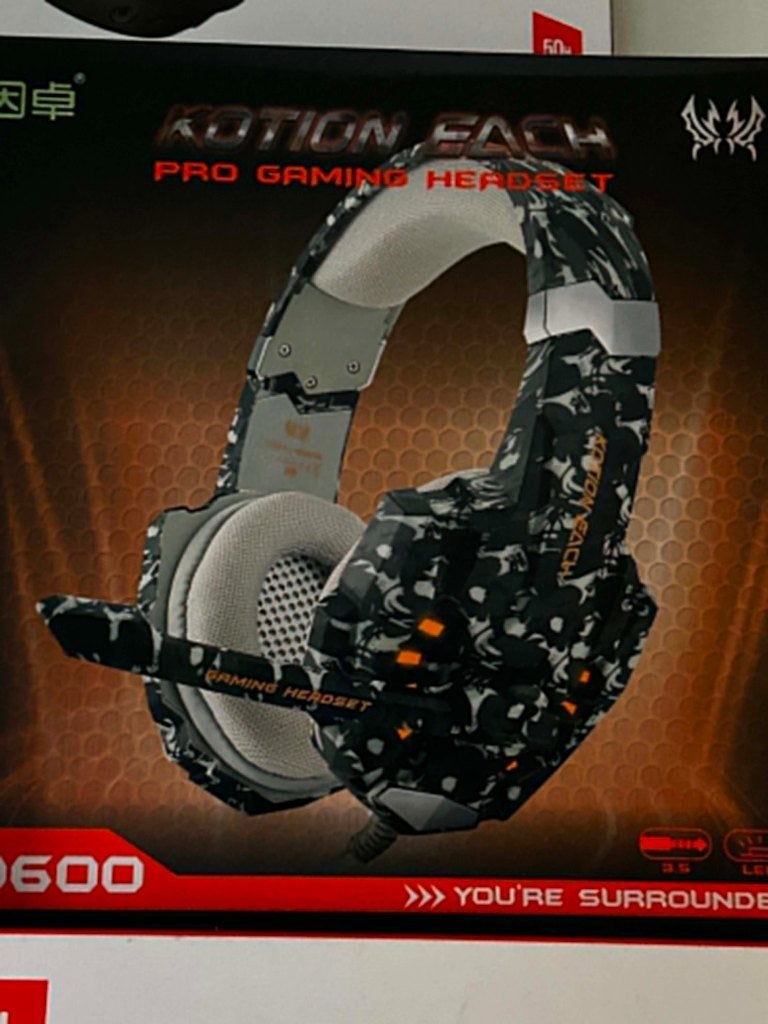 Pro Gaming Headset, Ophalen, Kotion each, Mute-functie, Nieuw
