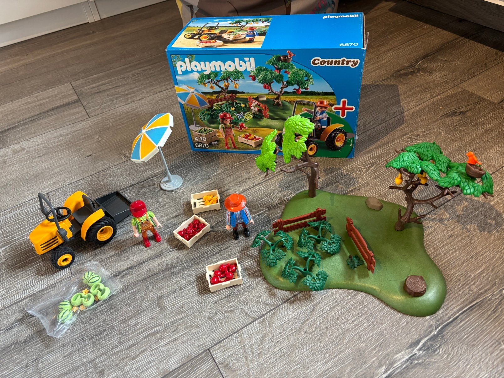Playmobil 6870 potager, Utilisé, Country, Figurines, Kit complet