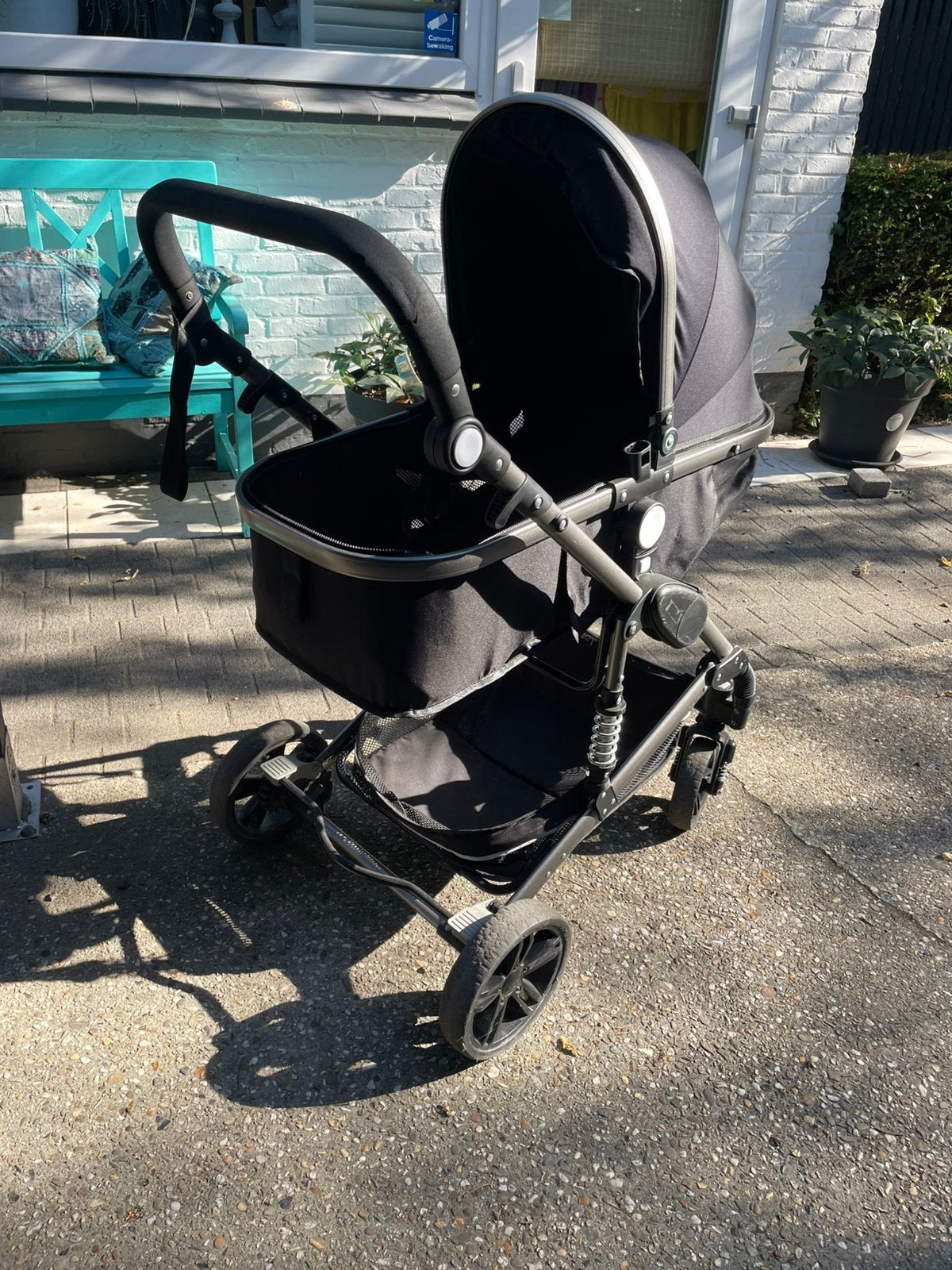baby/ kinderwagen, Kinderen en Baby's, Kinderwagens en Combinaties, Gebruikt, Verstelbare duwstang, Ophalen, Kinderwagen