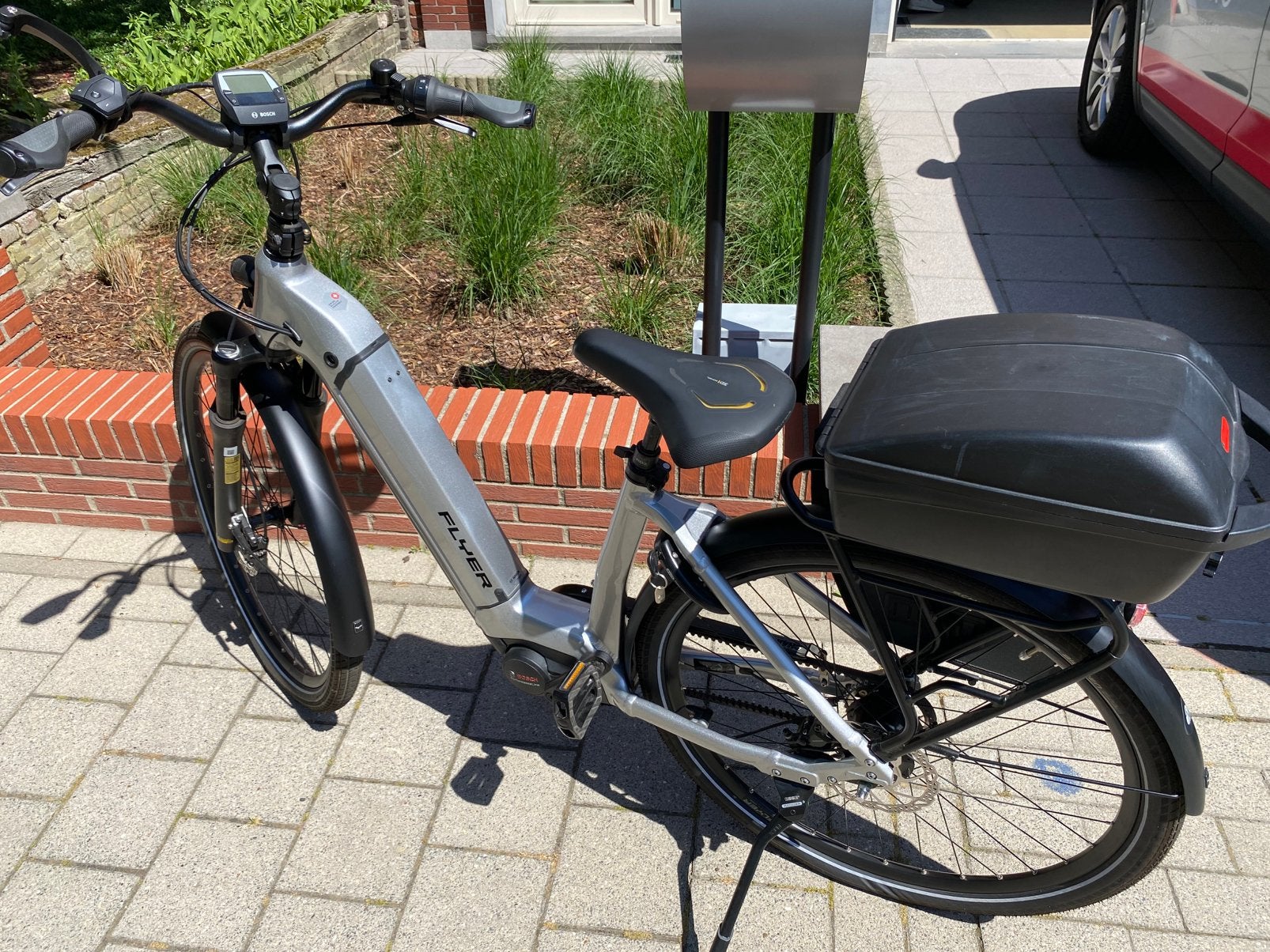 Flyer Gotour 7.43 comf silver ( slechts 152 km ), Vélos & Vélomoteurs, Vélos | Tandems, Comme neuf, Enlèvement