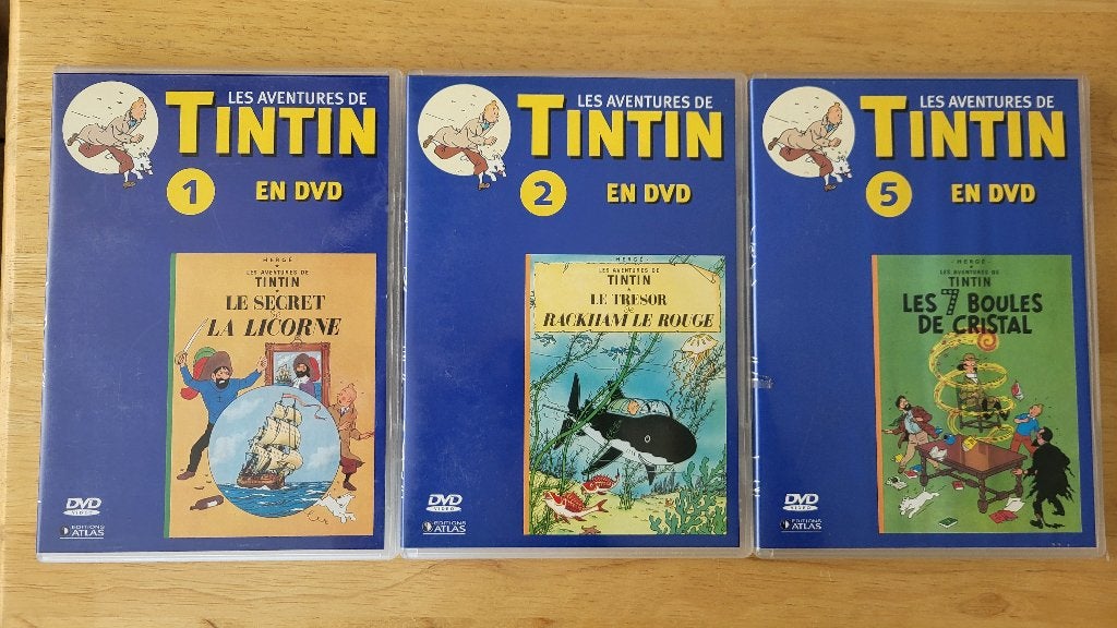 Lot DVD Les Aventures de Tintin, Série télévisée, Tous les âges, Français, Enlèvement