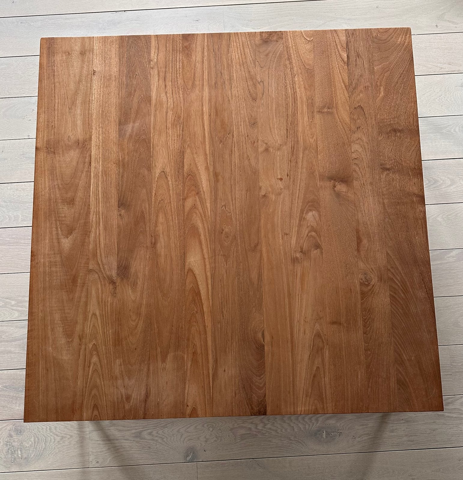 Ethnicraft Salontafel Teak 100x100x35cm, Huis en Inrichting, Tafels | Salontafels, Ophalen, Vierkant, Zo goed als nieuw, Minder dan 50 cm