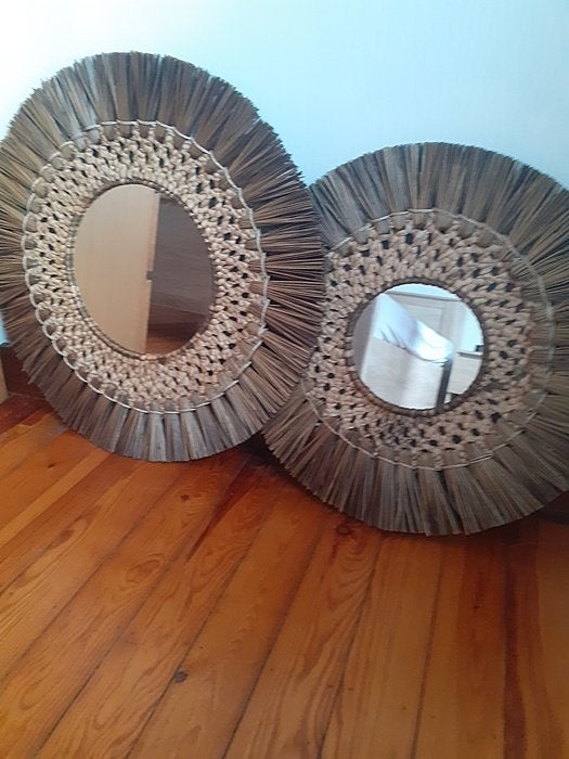 2 superbes miroirs, Maison & Meubles, Enlèvement, Comme neuf, Rond