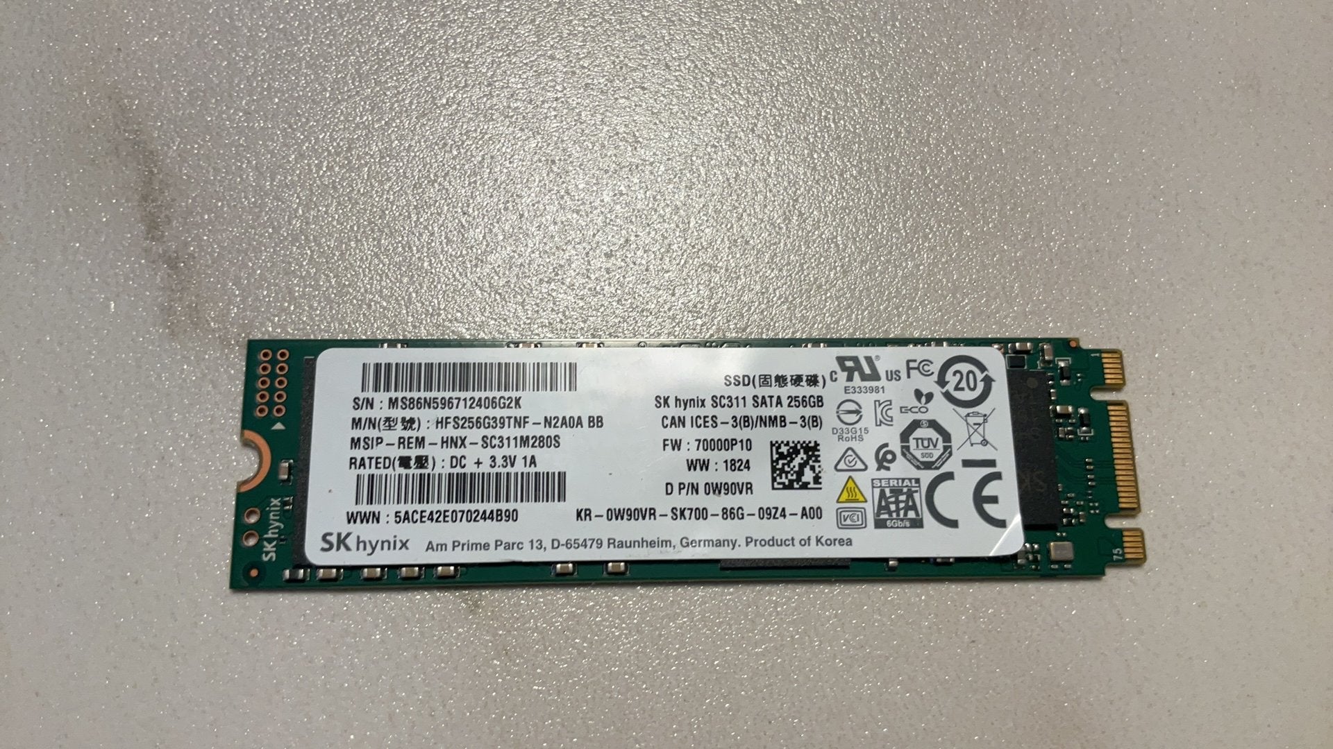 SSD Skynix de 256 Go, Enlèvement ou Envoi, Comme neuf, SSD