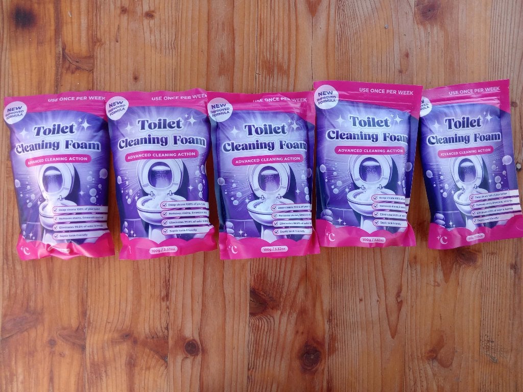 5 Sachets de mousse nettoyante effervescente pour toilettes, Bricolage & Construction, Envoi, Neuf, Toilettes