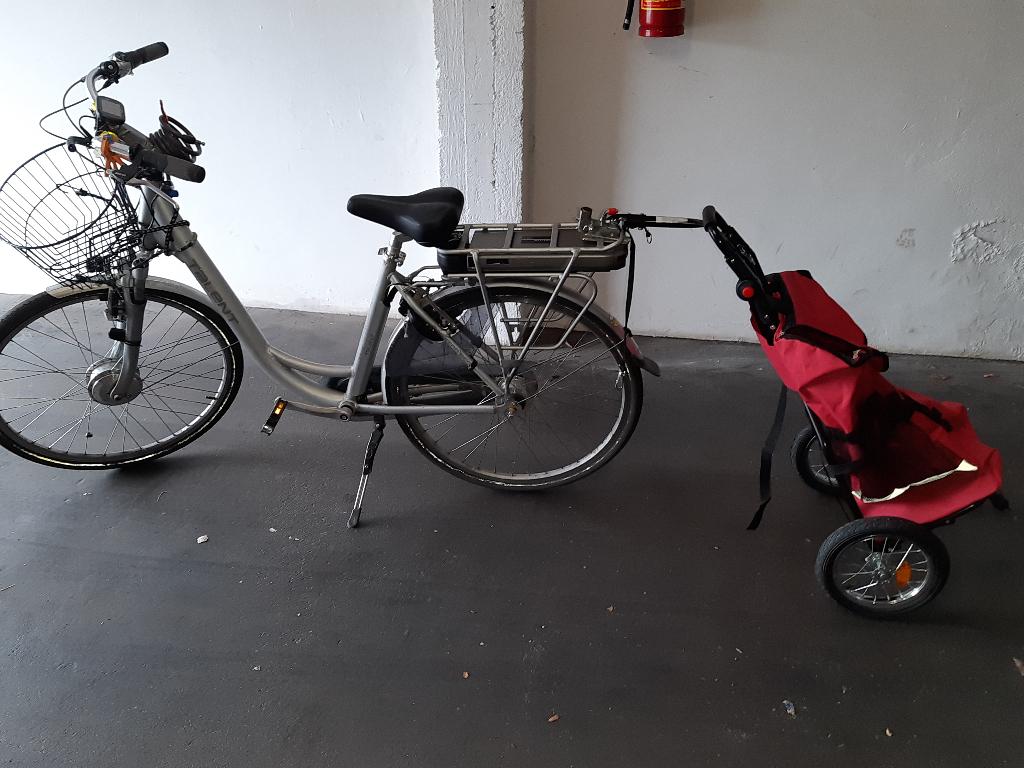 fietskar-winkelkar, Fietsen en Brommers, Fietsaccessoires | Aanhangwagens en Karren, Ophalen, Onbekend, 20 tot 40 kg, Zo goed als nieuw