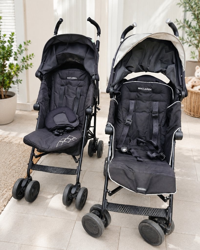 2x Maclaren Techno XT Buggy, Ophalen, Gebruikt, Maclaren, Regenhoes