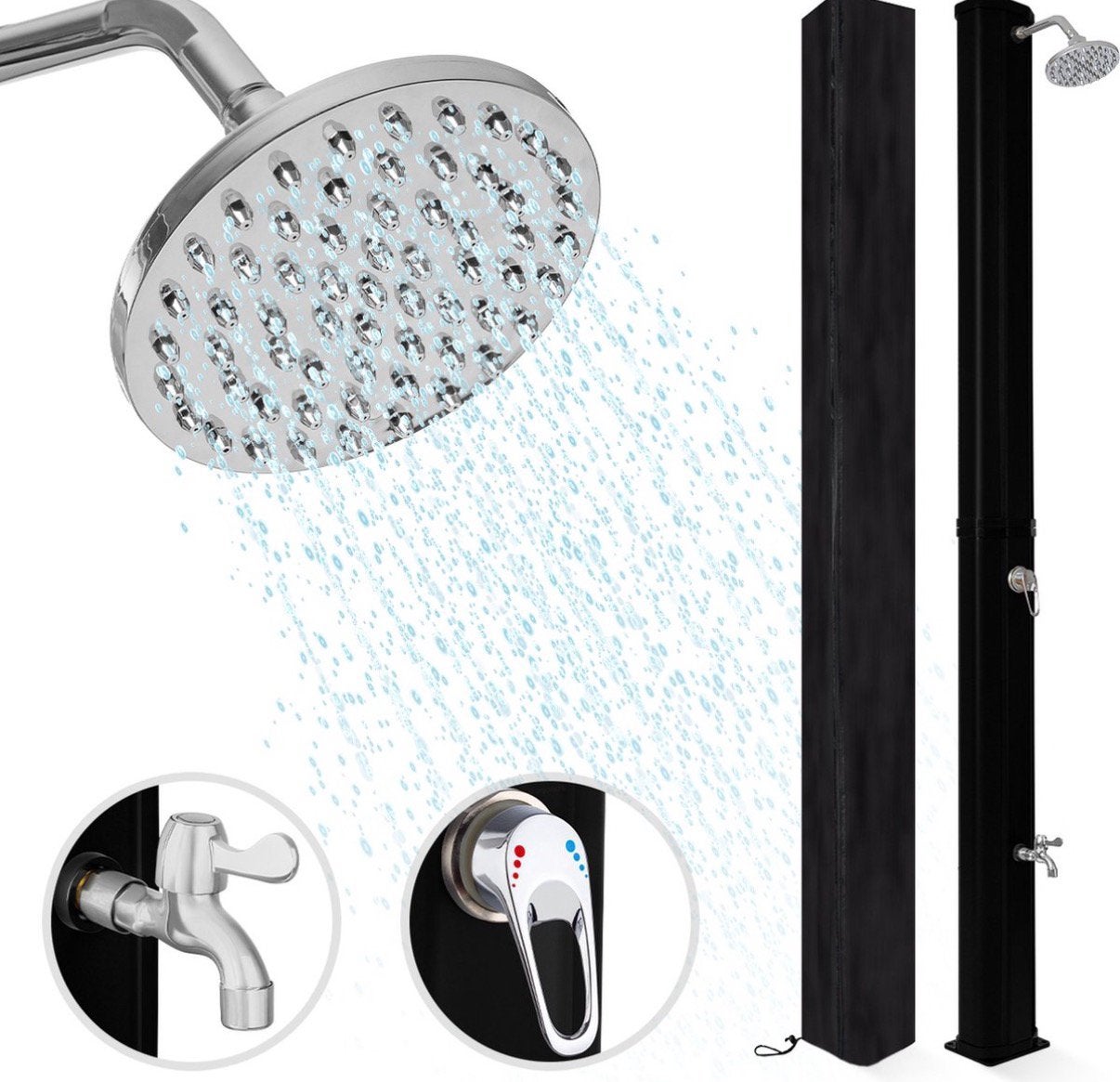 LifeGoods solar buitendouche 35 liter met voetenkraan, Ophalen, Zo goed als nieuw, Douche