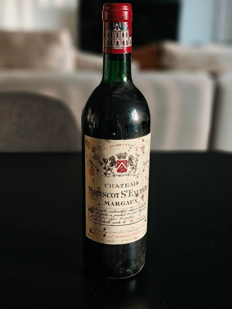 Chateau Margaux - Malescot St Expert 1989, Ophalen, Frankrijk, Nieuw, Rode wijn
