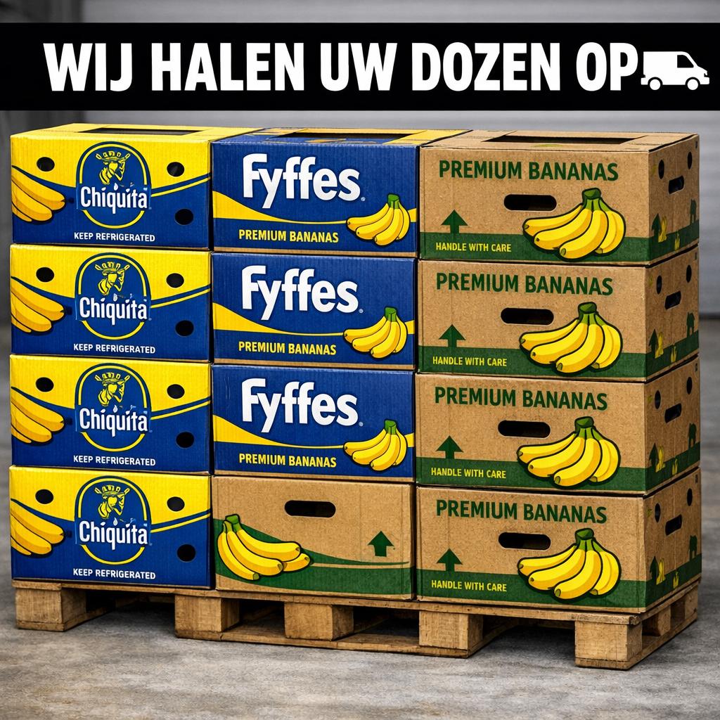 Bananen dozen wij halen uw dozen gratis op!, Bricolage & Construction, Casiers & Boîtes, Comme neuf, Boîte, Moins de 50 cm, 35 à 50 cm