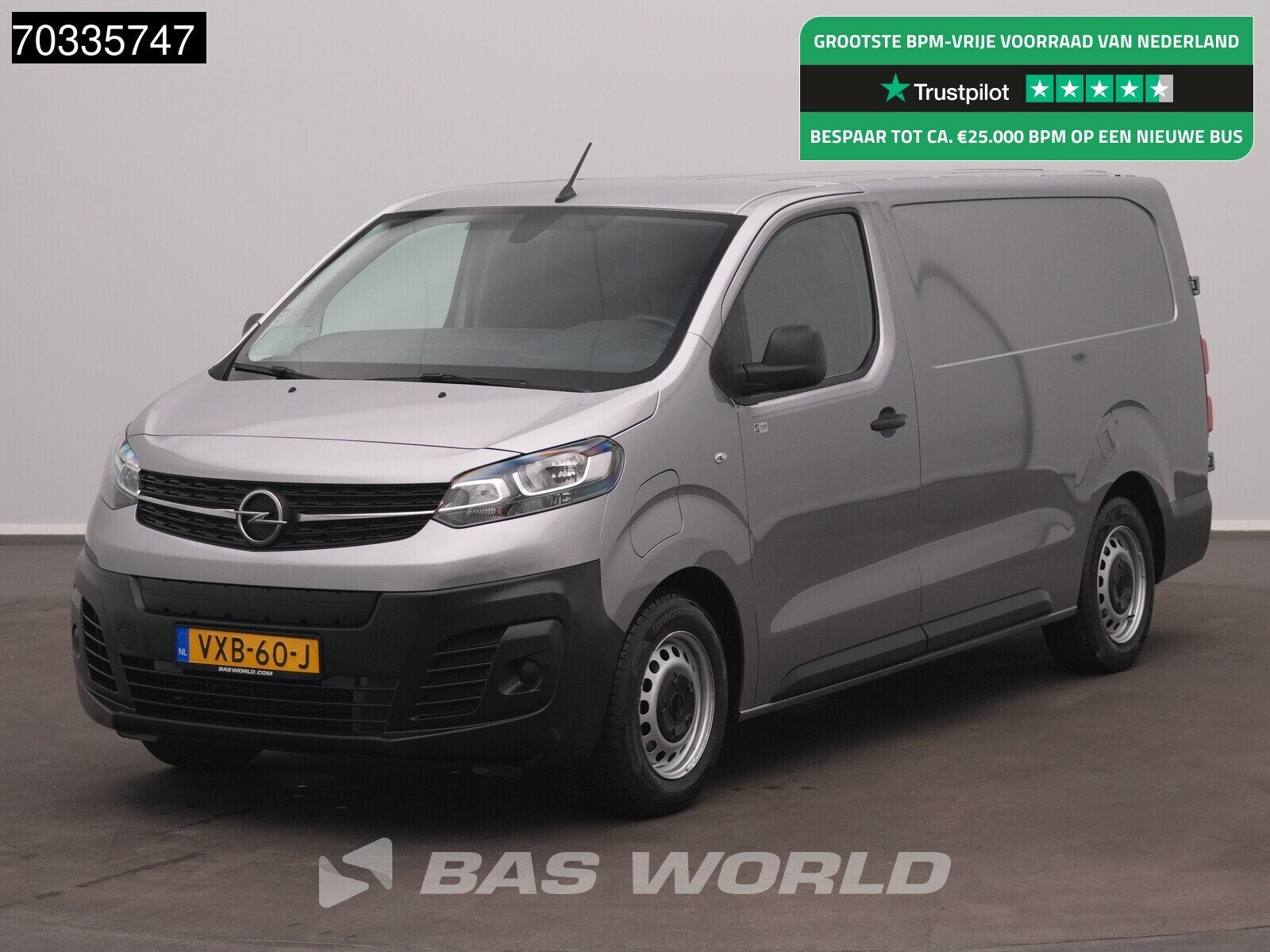 Opel Vivaro-e 136pk Elektrisch 75kWh L3H1 Airco Parkeersenso, Stof, Gebruikt, Radio, 136 pk