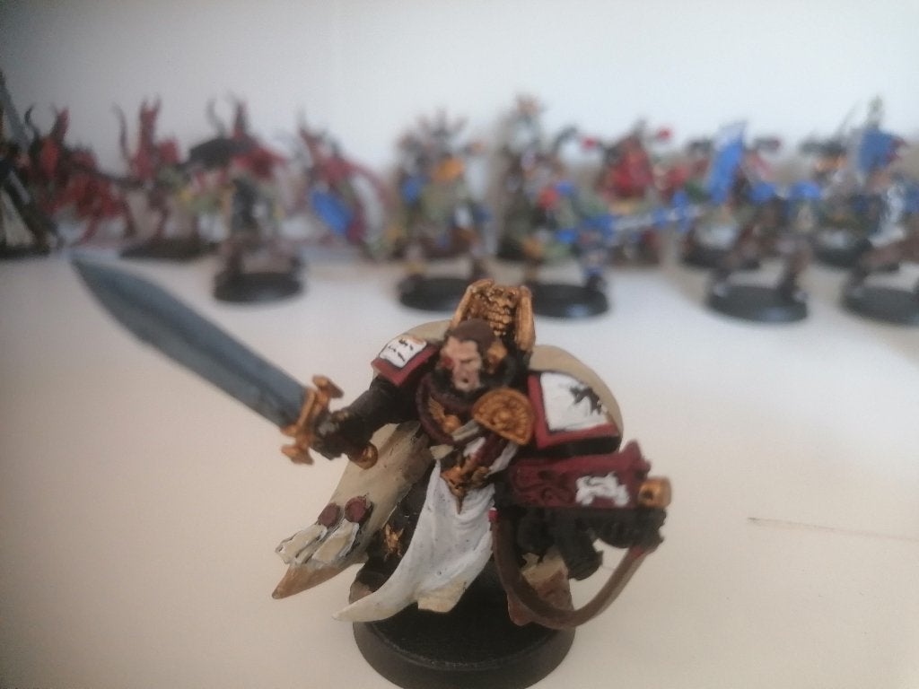 Lot 9 Figurines Space Marines Peintes - Warhammer 40k, Enlèvement, Comme neuf, Personnage ou Figurines
