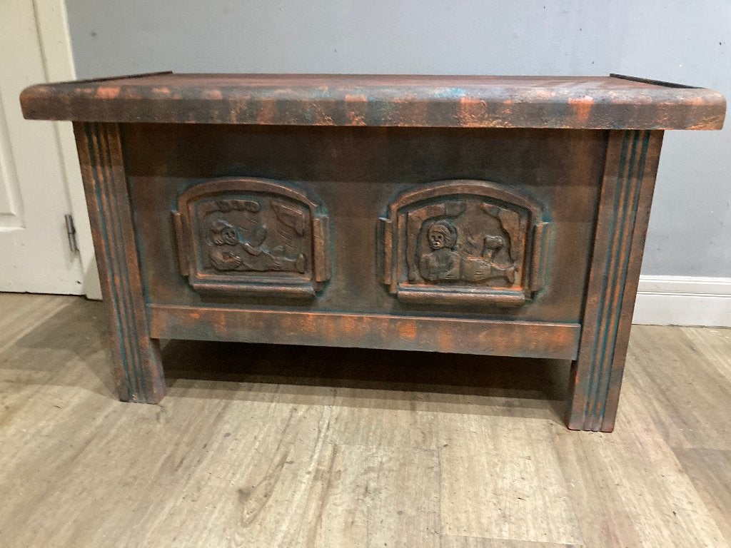 opbergkist, Ophalen, 50 – 75, Eikenhout, Minder dan 50 cm
