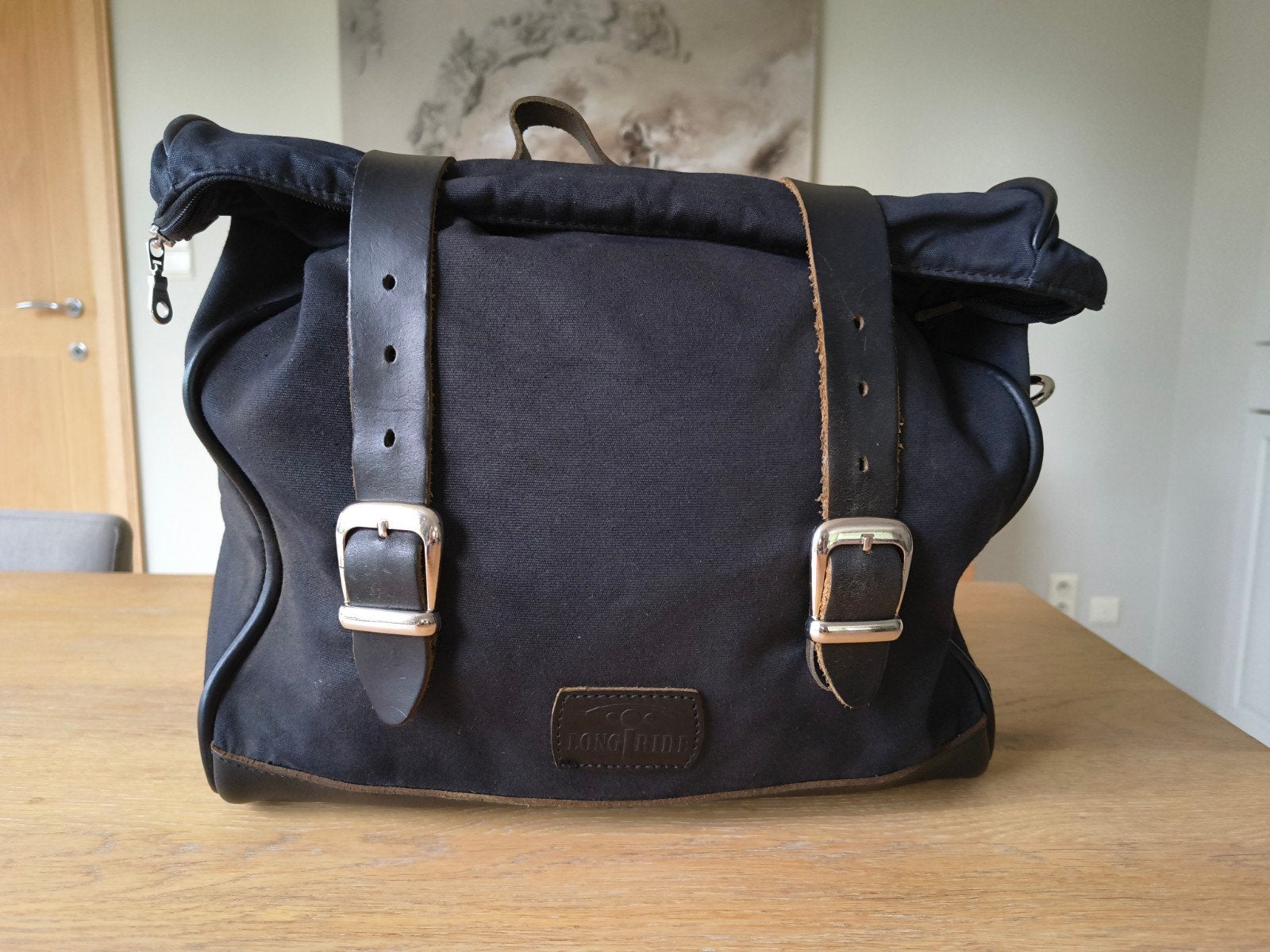 Longride Mini Patriot saddlebag met beugel voor street twin, Motos, Accessoires | Valises & Sacs, Enlèvement