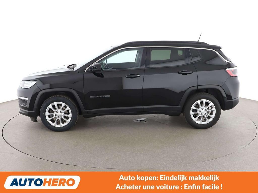 Jeep Compass 1.3 T-GDi Longitude FWD (bj 2020, automaat), Auto's, Gebruikt, Zwart, Compass, 5 zetels