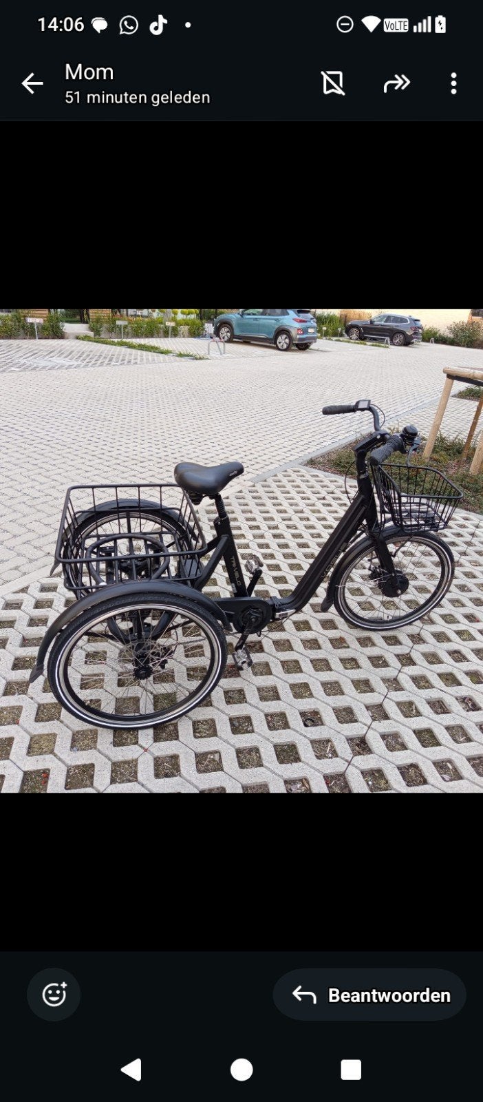 Electrice driewieler, Fietsen en Brommers, Fietsen | Driewielfietsen, Ophalen, Zo goed als nieuw
