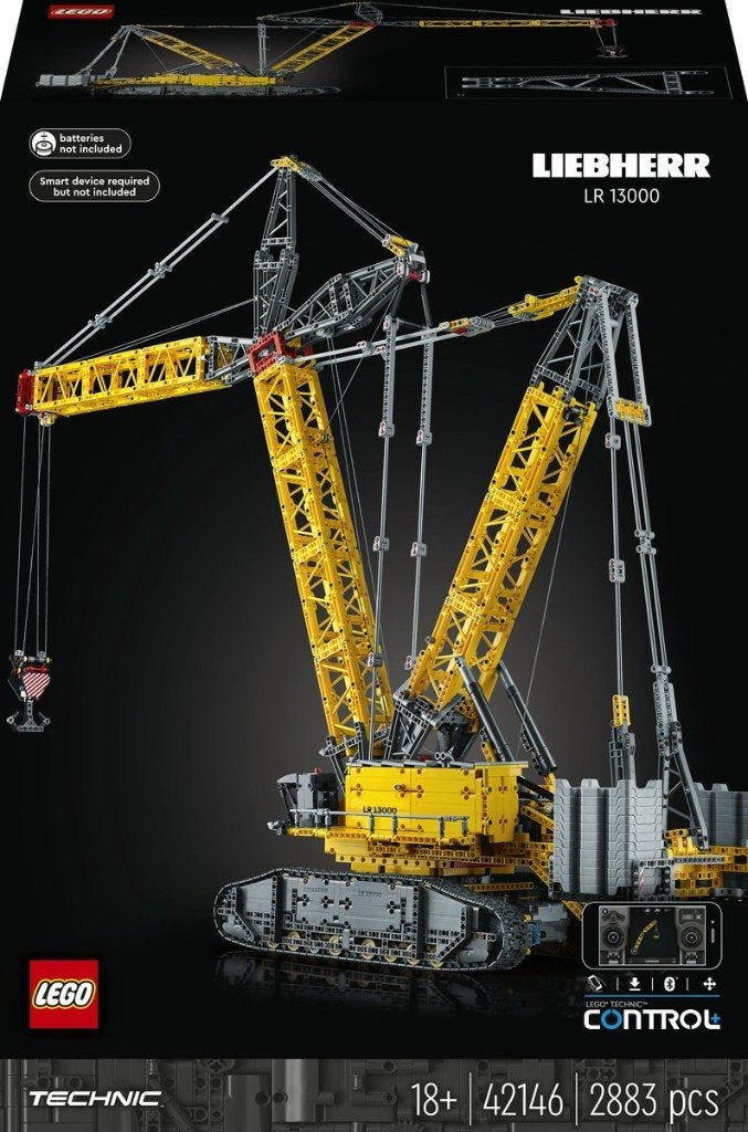 Lego Technic 42146 Liebherr Rupsbandkraan LR 13000 Kraan, Lego, Nieuw, Ophalen of Verzenden, Technic