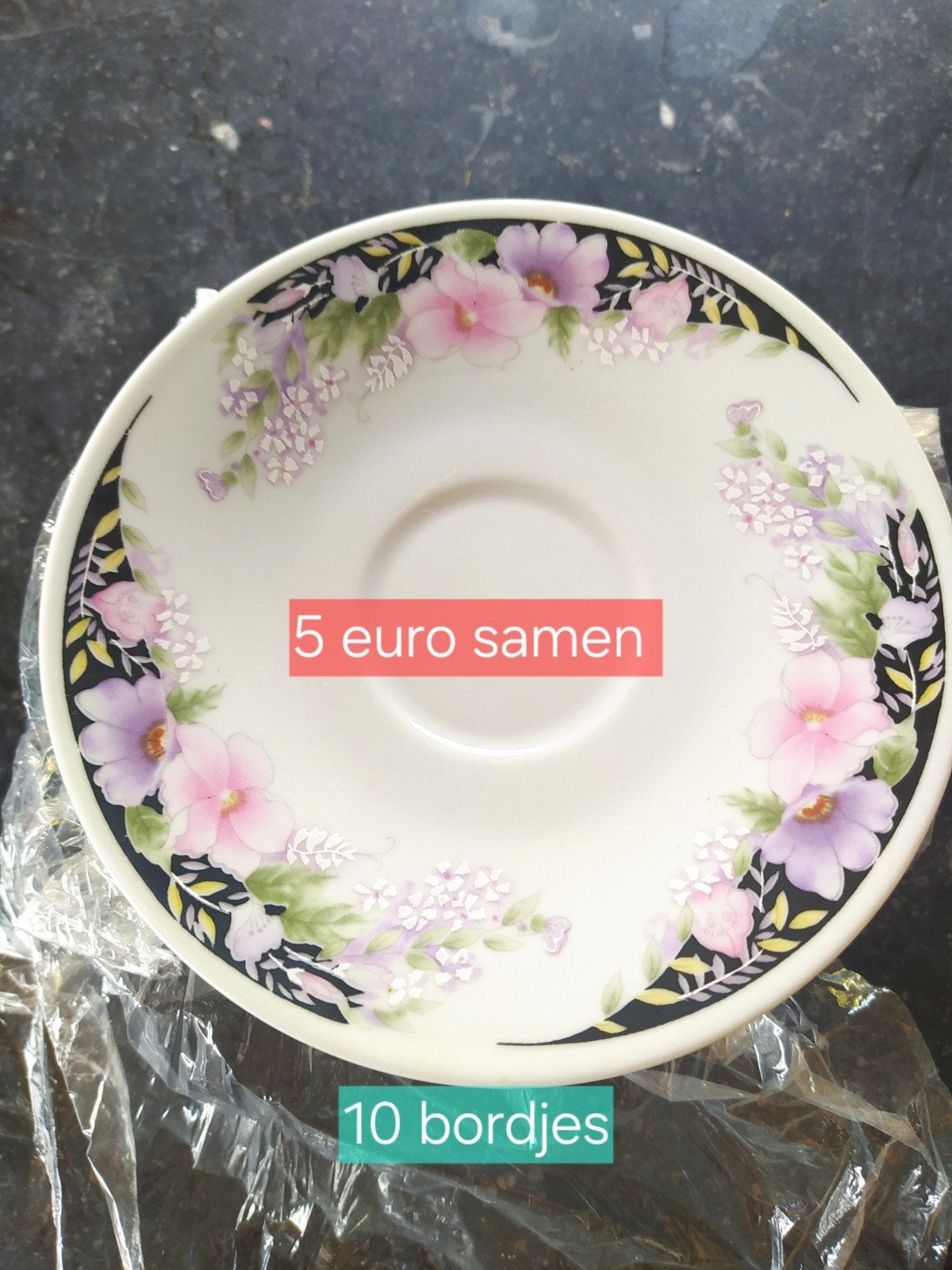 10 kleurrijke bordjes (ideaal voor feestjes)
Ideaal voor ext, Ophalen of Verzenden