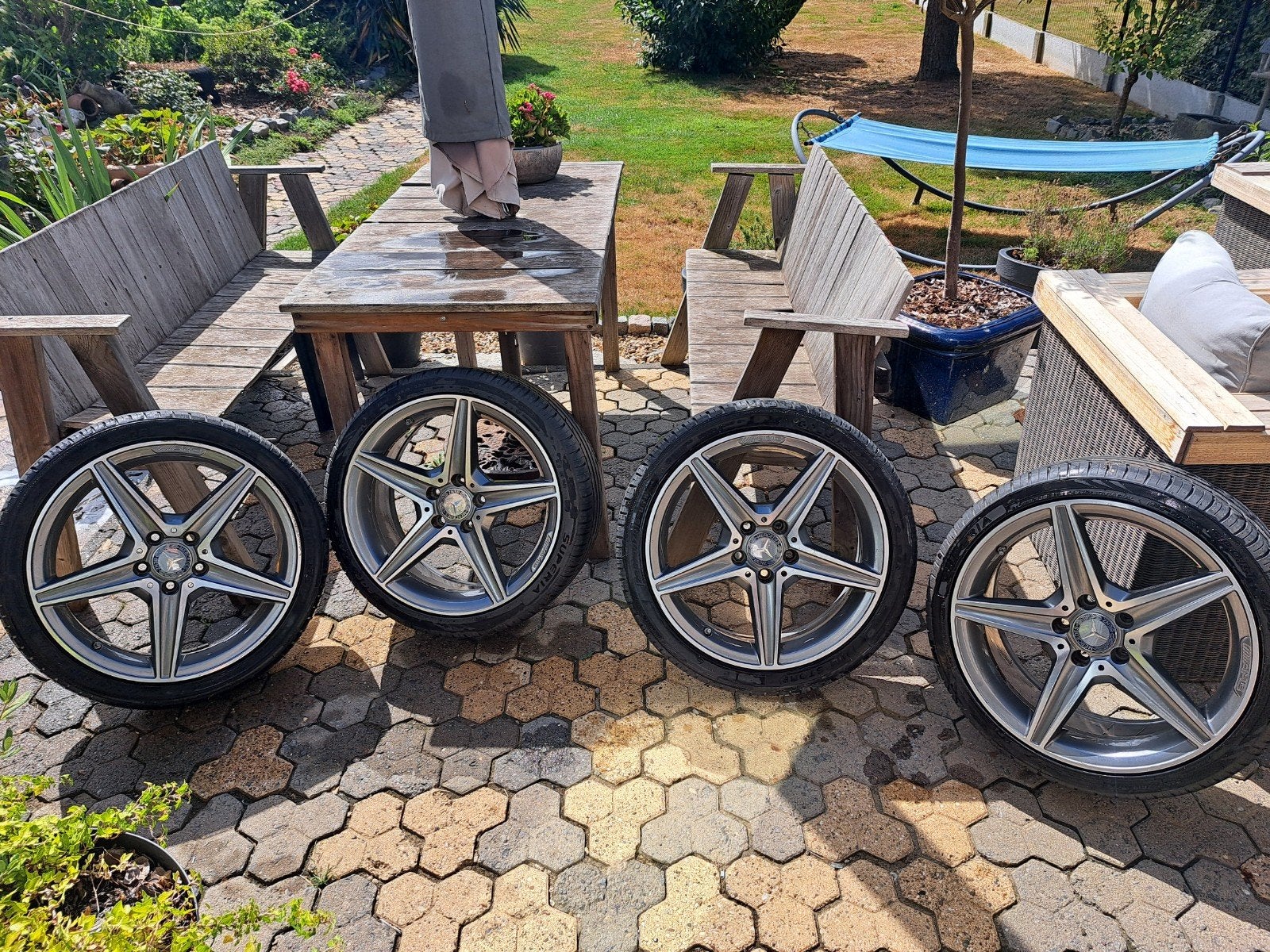 amg Mercedes velgen, 18 inch, Ophalen