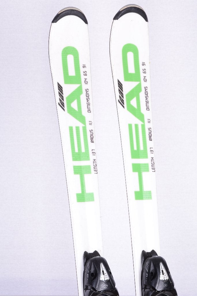 87; 97; 107; 127cm kinder ski's HEAD SUPERSHAPE TEAM, green, Gebruikt, Verzenden, Carve, Head