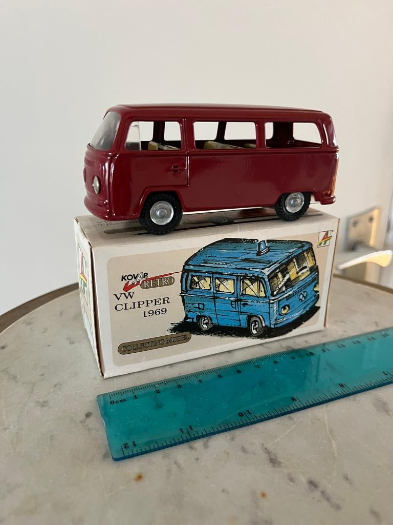 VW Transporter 1969 miniatuurauto 1/43 blik KOVAP, Ophalen of Verzenden, Nieuw, Auto, Overige merken