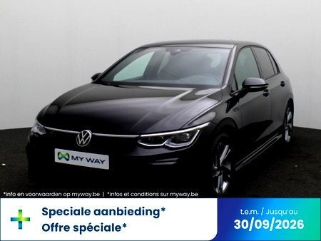 Volkswagen Golf VIII 1.0 eTSI R-Line Business Premium OPF DS, Automaat, Parkeersensor, Zwart, Berline
