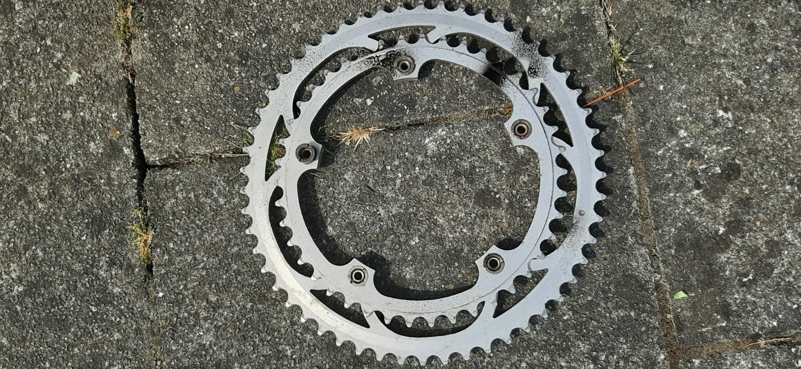kettingbladen Campagnolo, Gebruikt, Campagnolo, Aluminium, Racefiets