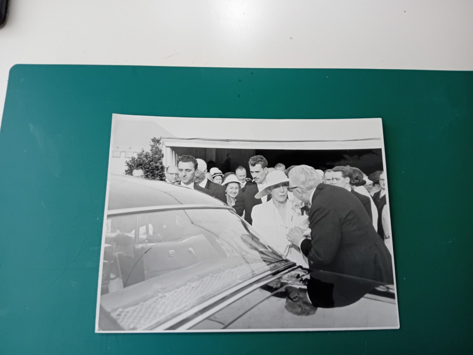 oude foto Koningin Elisabeth, Verzamelen, Ophalen of Verzenden, Gebruikt, Kaart, Foto of Prent
