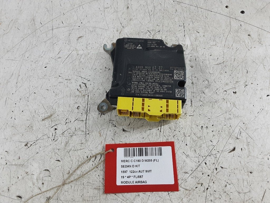 COMPUTER AIRBAG Mercedes-Benz C (W205) (A2059006337), Auto-onderdelen, Gebruikt, Mercedes-Benz, Mevr. I. Hauben, Rue de l'Espoir 34 34
4030  GRIVEGNÉE, BE
