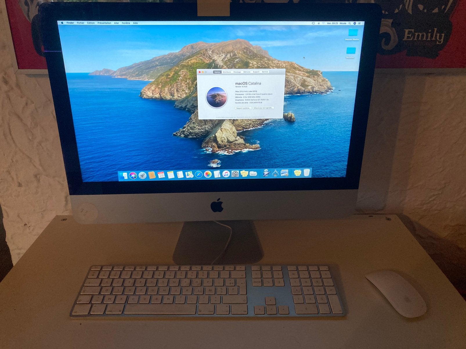 Apple iMac 1To + clavier filaire et souris BT, Enlèvement, Utilisé, IMac