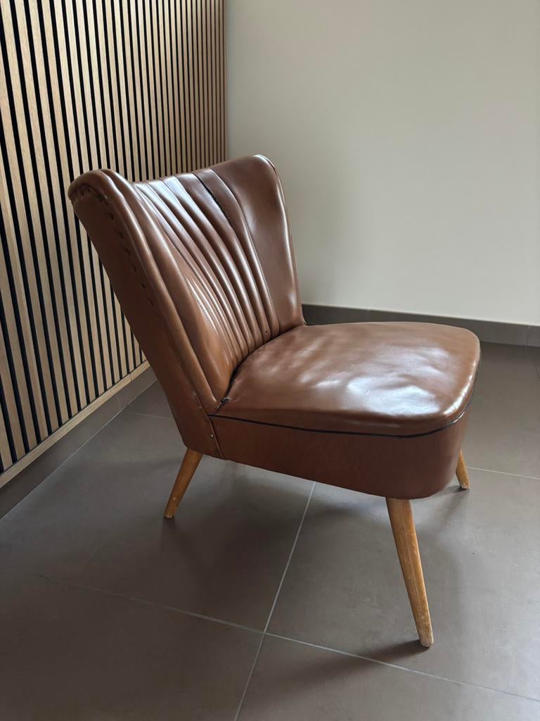 Retro vintage fauteuil, Ophalen, Zo goed als nieuw