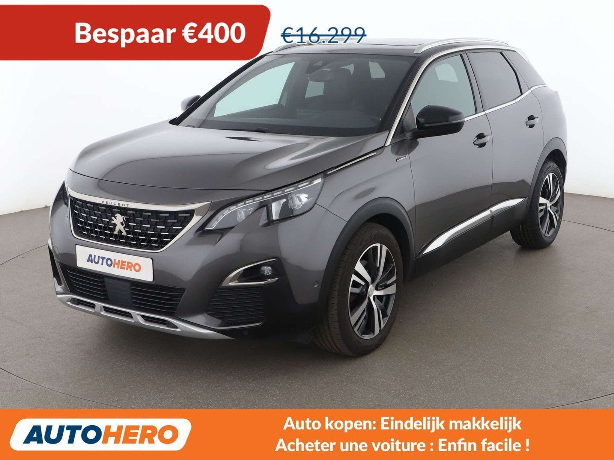 Peugeot 3008 1.2 PureTech Allure (automatique), Autos, Argent ou Gris, Achat, Euro 6, 5 portes