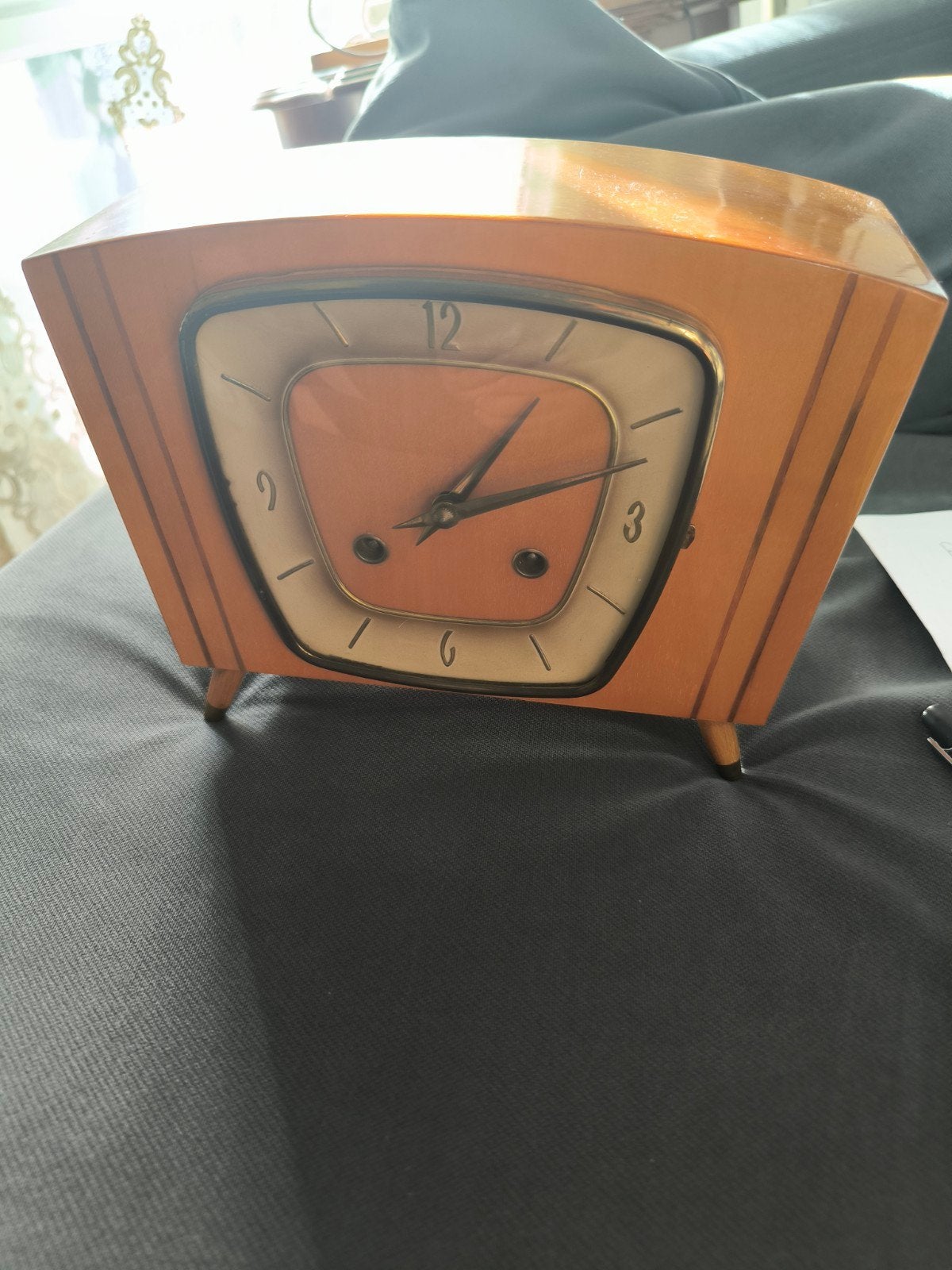 Horloge de cheminée de kieninger 1966, Antiek en Kunst, Ophalen of Verzenden
