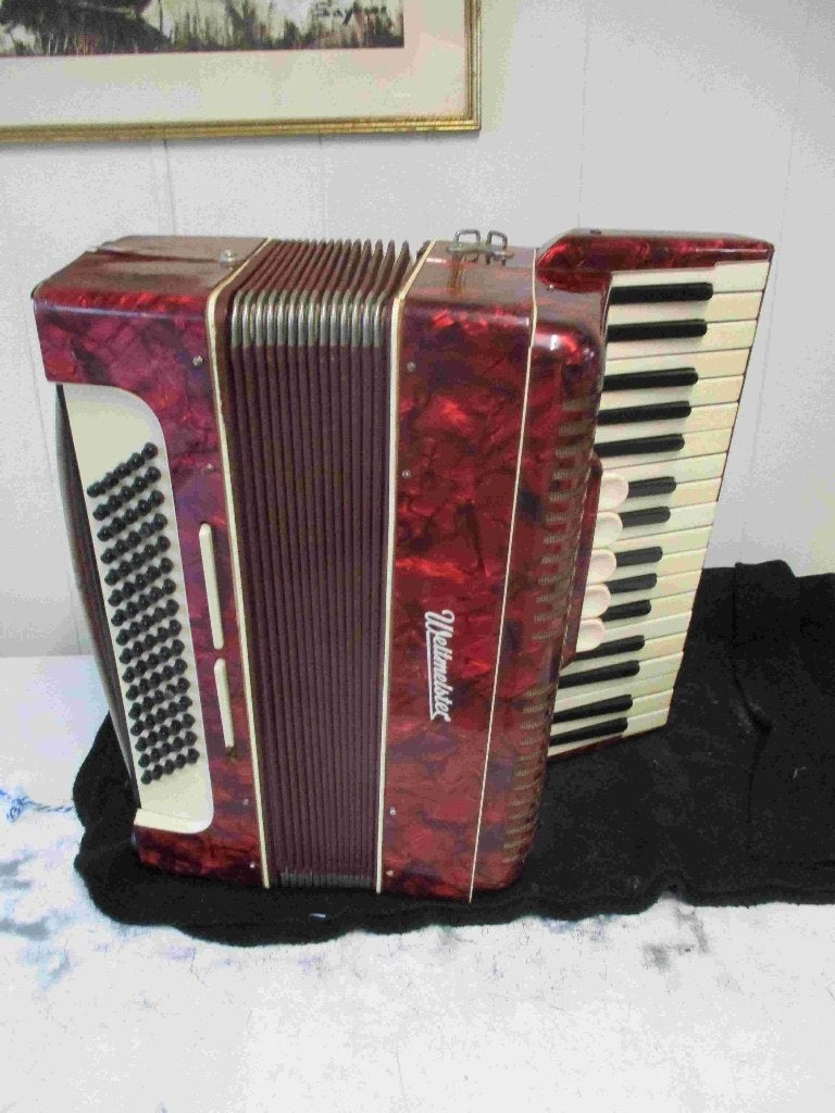 Accordeon Weltmeister, Muziek en Instrumenten, Gebruikt, 80-bas, Weltmeister, Toetsaccordeon