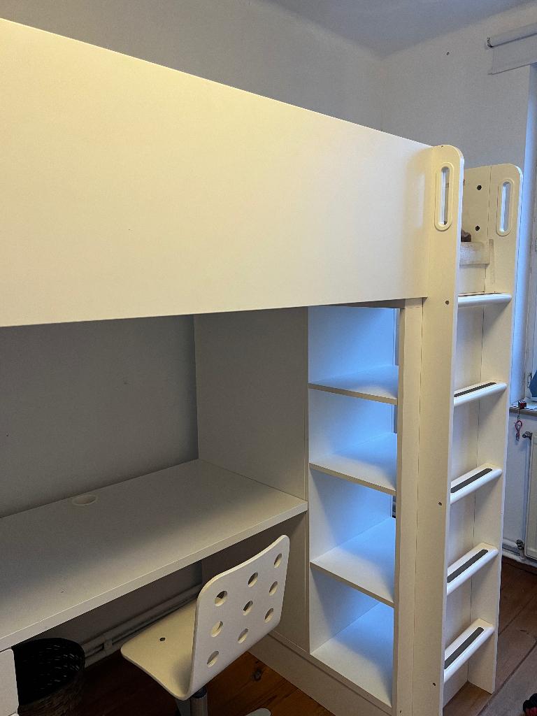 LIt superposé IKEA avec chaise offerte, Ophalen, Gebruikt, Stapelbed
