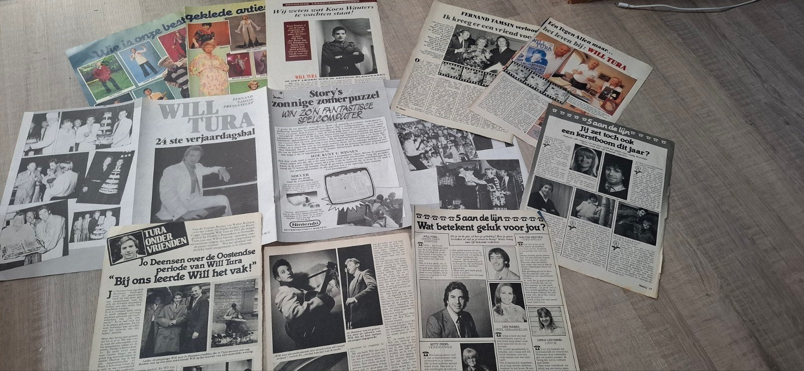 Will tura tijdschriften (10)+ knipsels en poster, Verzamelen, Ophalen of Verzenden, Knipsel(s)