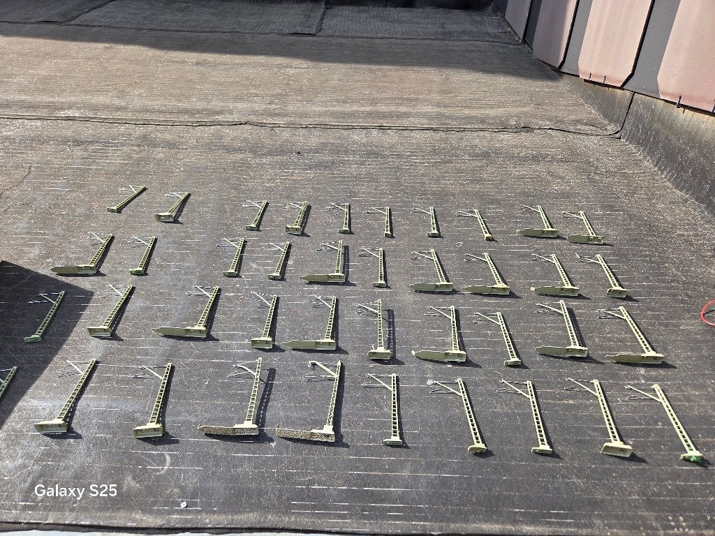 LOT DE 65 CATENAIRES SUR PIEDES ETATS SUPER, Wisselstroom, Natuur, Ophalen of Verzenden, Zo goed als nieuw