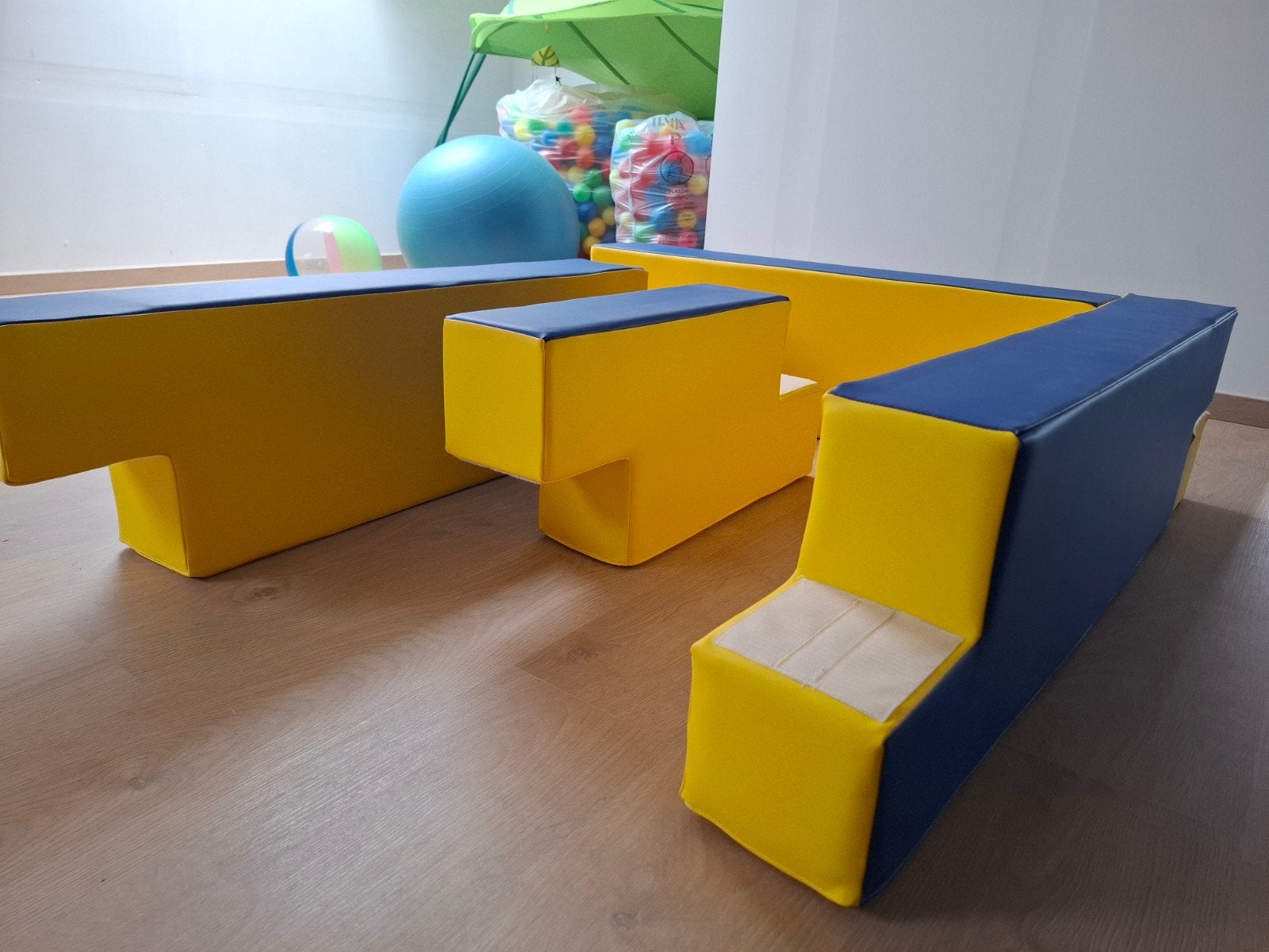 Schuimrubberen speelset, foam blokken, Enlèvement, Comme neuf, Garçon ou Fille