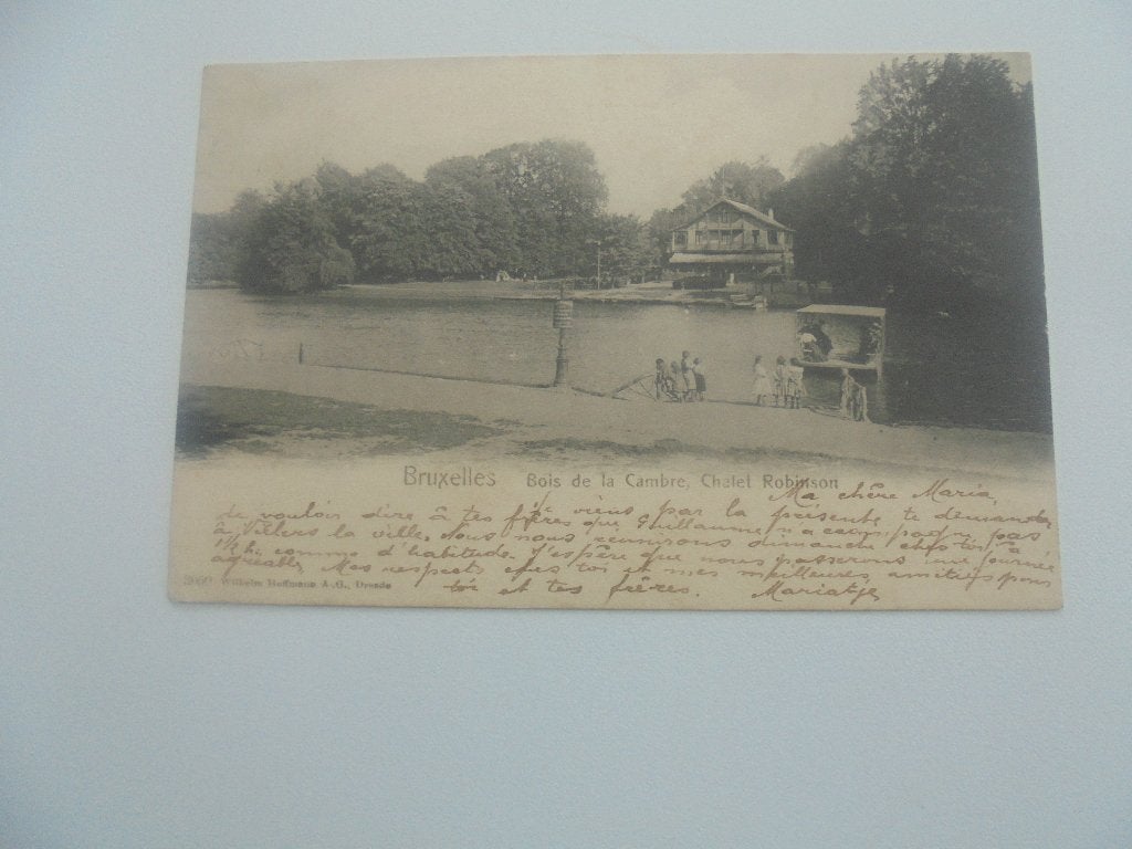 bruxelles-bois de la cambre ,chalet robinson, Enlèvement ou Envoi, Avant 1920, Affranchie, Bruxelles (Capitale)