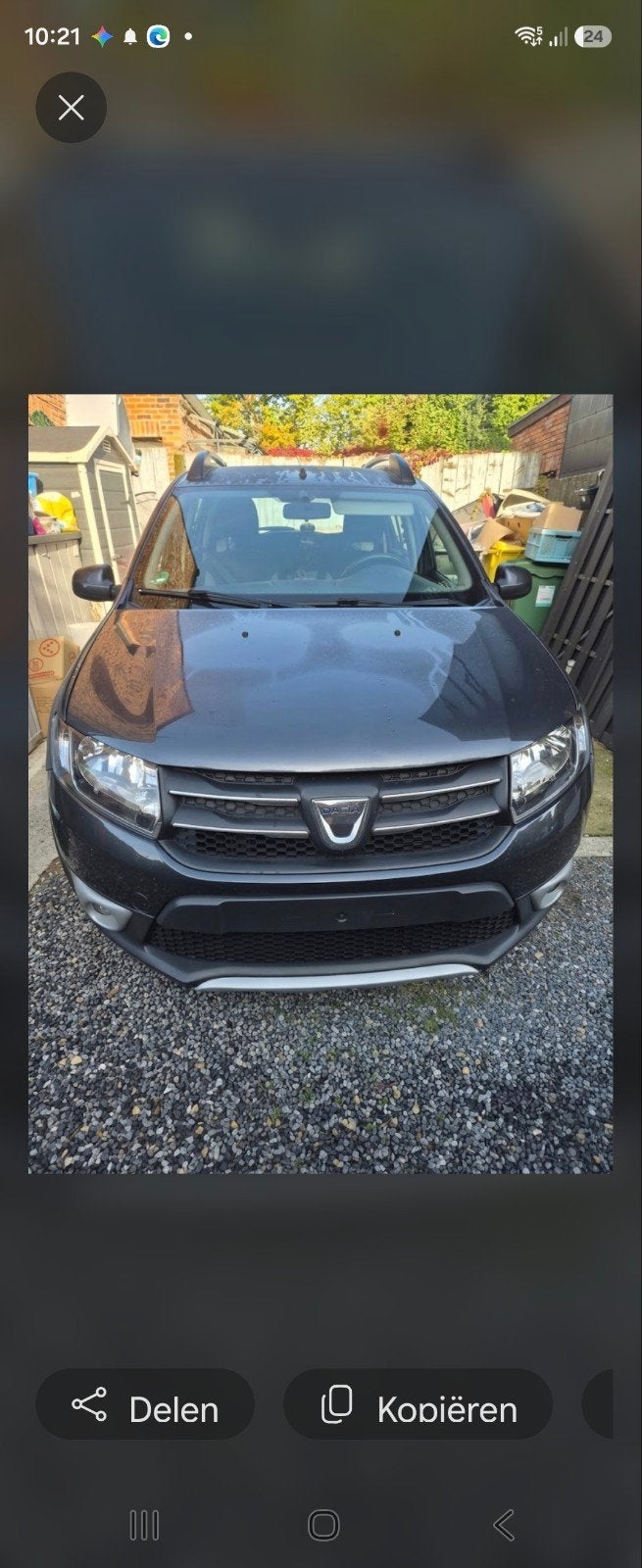 dacia  sandero stepway, Auto's, Stof, Zwart, Start-stop-systeem, Handgeschakeld
