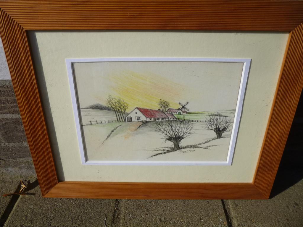 Schilderij : winterlandschap., Antiquités & Art, Art | Peinture | Classique, Enlèvement
